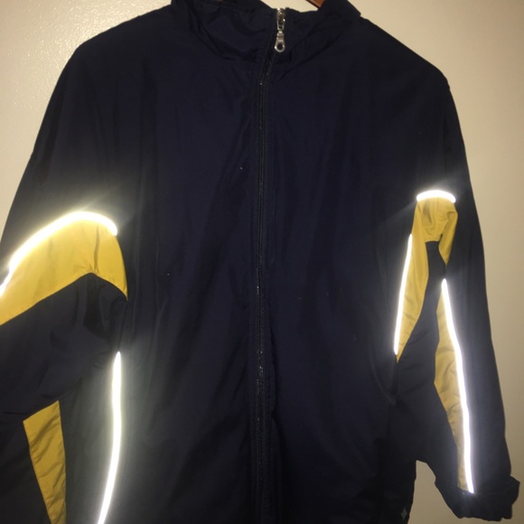 KOBE Sportswear Reflective Blue and Yellow Jacket - Picture 4 of 4